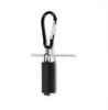 Portable mini Aluminum alloy Flashlights Key Chain keyring torch Zoom Flashlights Keys Chain Climbing Buckle Lights torches lamps