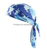 Buitensporten Heren Dames Fietsen Fietsen Cap Bandana Hoed Ademend Zweet Helm Hoeden Schedel Piraat Hoofddoek Hoofdband Camo Tulband