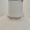 2023 Luxury Quality Charm Pendant Halsband med diamant och grön färg droppörhänge i 18K guldpläterad har lådestämpel PS7663A310Y