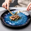Пластины керамическая посуда изысканные винтажные творческие западные блюда тарелка нерегулярная личность ужин