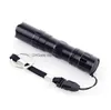 Hot Outdoor Gear Black 3W Waterproof LED Mini bright Flashlight White Light Outdoor Sport Travel Lamp battery flashligt torches lamp