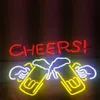 T85966 Novo pneu Tat Neon Beer Sign Bar Sign Glass Real Neon Light Beer Sign 17 14 inches185l