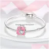 Alloy 2023 Pink Charms Plata De Ley 925 Cute Girl Wine Fashion Bag Love Heart Fit Pandoras Bracelet Diy Jewelry Making Drop Delivery Dhko4