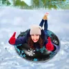 120cm Durable Snow Tube Inflatable Winter Ski Circle outdoor sports Skiing Ring Board sledding kids adult toy snowboarding tubes wholesale