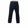 Jeans da uomo Pantaloni di jeans strappati strappati con strass strappati strappati neri strappati con strass strappati