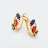 Dangle Earrings Multi-color Horse Eye Stone Creative Women Wedding Party Fashion Jewelry 585 Rose Gold Daily Unique Drop