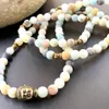 MG0838 Fashion 6 mm Matte Amazonita Yoga Bracelet Buddha 108 Mala Balance Spiritual Wrap Bracelet Gift Dia das Mães Joias335K