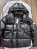 Chest Pocket Design Mens Down Jacket Arm Badge Men Puffer Jacket Winter Warm Men Hooded Down Jacket Fashion Coat Size 1--5