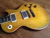 Custom Shop Gary Moore Peter Green Flame Maple Top Relic lp Chitarra elettrica One PC Neck (No Scarf Joint), Tribute Aged 1959 Smoked Sunburst 258