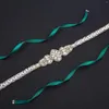 Wedding Sashes NZUK Crystal Rhinestones Belt Luxury Bridal Belts For Bridesmaid Women Ladies Dress Gown Decoration4912948263C