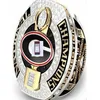 Georgia Bulldogs 2022 Football Championship Ring avec vitrine de collection taille 112429