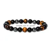 Beaded 8Mm Colorf Tiger Eye Hematite Bracelets Black Stone Bead Magnetic Protection So Jewelry Psera Drop Delivery Dhiou