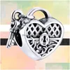 Charms 925 Sterling Sier Key Series Pendant Fashion Hollow Beads Suitable For Primitive Pandora Charm Bracelets Diy Female European Dhhbx