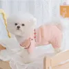 Vestuário para cães Primavera Verão Roupas para animais de estimação Gatinho Cachorrinho Macacão Doce Pequeno e Médio Pijama Bonito Moda Bordado Poodle Maltês