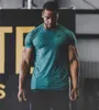 Heren T-shirts Compressie Sneldrogend T-shirt Mannen Hardlopen Sport Skinny T-shirt Man Gym Fitness Bodybuilding Workout Shirt Tops Kleding 230721