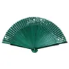 Éventail à main en bois Faveurs et cadeaux de mariage pour les éventails d'invités Décoration de mariage Pliant 5 pouces Classique Cheongsam Jump Dance Fan