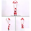 クリスマスの装飾パラシュートサンタクロースホーム天井雪だるま新年吊り下げペンダント楽しい装身具ドロップデリバリーガーデンフェスティブdho2g