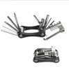 4 Colors Cycling Bicycle Repair Tools Bike Pocket Multi Function Folding Tool 11 in 1 Kit Cycling Spanner Wrench Repair Set