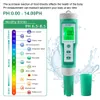 Mierniki pH 10 w 1 pH/EC/TDS/ORP/H2/Płodne/Zasolenie/S.G./Oporność/Temp Water Miernik cyfrowy tester wielofunkcyjny dla akwariów 230721