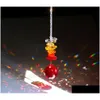 Party Decoration 30mm Chandelier Crystals Ball prismor Rainbow Octogon Chakra Suncatcher för gåva julgran hängande prydnad xb1 dhnbp