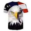 Camisetas masculinas 2023 elegante e confortável europeu americano cross border impressão digital 3D verão manga curta esportes casual