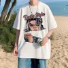 Designer Fashion Clothing Hip hop Tees Rock Tshirts T-shirt Men's Summer Clothes American High Street Half Sleeved Trendy Men's Short Sleeved Pure Cotton Top Ins