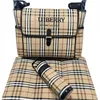 Designer Waterproof Mommy Bag 3-Piece Baby Zipper Brown Plaid Print Sales ryggsäck Messenger Diaper Pile Tote Bag A15