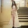 Elegancka muzułmańska suknia wieczorowa marokańska kaftan szata de soiree dubai koronkowa aplikacja formalna sukienka dla kobiet z długim rękawem suknie imprezowe 246o