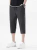 Męskie szorty SORT SORT MĘŻCZYZN BREECES BREATABLE COOLIN NYLON Spandex Spandswear Lose Capris Pants Mężczyzna 3/4 SORTY SORTY PLUS SIZE 8XL