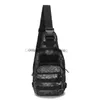 Tactical Molle Sling Påsar axel ryggsäck 600D nylonvattentät 8l stor kapacitetssatchel påse unisex sport bröstväska