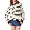 23 FW Dames Truien Gebreid Designer Tops Met Letter Geborduurd Runway Brand Designer Crop Top Wollen Overhemd High End Elasticiteit Gestreepte Pullover Outwear Knitwear