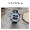 Smael Sport Watches防水性の本物のデュアルディスプレイQuartz wristwatchescool Man ClockファッションスマートデジタルウォッチLED MEN 1281 WEI206I