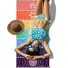 NOUVEAU Rainbow Stripes Écharpe Bohême Tenture Inde Mandala Couverture 7 Chakra Coloré Tapisserie Été Boho Serviette De Plage Yoga Mat1264t