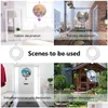 Sublimation Blanks Wind Spinner Flower Shape Metal Chime Scpture Hanging Ornament For Yard Garden Decoration Gifts Drop Delivery Off Dhe9G