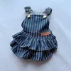 Hond Kleding Puppy Meisje Denim Kleding Zomer Jurk Voor Honden Kleding Chihuahua Kleine Rassen Van Poedel York Pommeren Huisdier Skirt2247