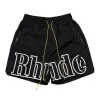 Designer Hommes Rhude Shorts Natation Pantalon Hip Hop High Street Sports Imprimer Mode Rh Été Formation Plage Hommes Taille Élastique Courir Bluel968