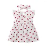 Abiti da ragazza Abiti estivi Abito da spiaggia per bambini Moda casual Carino Fiocco Fiore Principessa nata Abbigliamento Set Occasioni formali