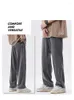 Men's Pants Casual Sportwear Full For Men 2023 Summer Male Fashion Solid Pockage Button Trousers Midi Wiast Wide Length Bottom