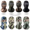 Militaire Camouflage Masker Hoed Outdoor Fietsen Vissen Jacht Bivakmuts Kap Hoofdbescherming Wraps Leger Tactische CS Skull Face Cover maskers Cap Beschermende uitrusting