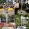 Mini Solar Powered Fountain Garden Pool Pond Zonnepaneel Drijvende Fountain Garden Decoratie Water Fountain Drop T200619304444