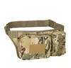 Waterproof Tactical Molle Duplex Pocket Midjepåsar Multifunktion Kamouflage Utomhuscykling Running Midja