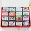 32 Piece Lot Vintage Cartoon Tin Box 5 5 4 2 5CM Candy Pill Chutty Mini Storage House Decoration Collectables Display C0116276U