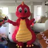 2018 Factory blauw rood dinosaurus mascotte dino kostuum voor volwassenen om te dragen280i