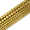 Perline Sfaccettate Quadrate Oro Naturale Ematite Pietra Cubo Distanziatore Allentato Per Monili Che Fanno Braccialetti Fai Da Te Accessori Risultati 3/4/6 MM