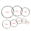 Rings 10pcs/pack 15110mm Metal Sier Looseleaf Book Binder Hinged Rings Keychain Album Ring Binders Craft Photo Album Circle Clips