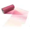 Party Decoration New Festive 10 Yard/Roll Rainbow Glitter Tle Roll Sequin Crystal Organza Sheer Fabric Diy Craft Gift Tutu Skirt Hom Dhhxy