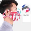 Máscaras deportivas de camuflaje de dibujos animados para montar en bicicleta al aire libre máscara de media cara carbón activado anti smog máscara de filtro de aire de bucle de oreja de neopreno