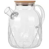 Dinnerware Sets Tea Jug Milk Container With Lid Small Pitcher Glass Jugs Lids For Fridge Loose Leaf Kettle Pitchers Water Drink