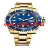 Luxury Watch New 18k Gelbgold Blaues Zifferblatt Automatische Herren Uhr 116618 BL Mechanische Herren Uhren Herren Uhr Top Quality270o