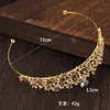 Fermagli per capelli Trendy Color oro Fiore Zircone Strass Corona Accessori da sposa Copricapo da sposa Ornamenti Sposa Tiara Gift